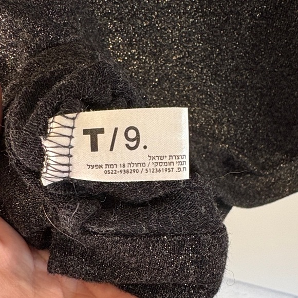 Black & Gold Glitter Women's Top - Picture 3 of 6